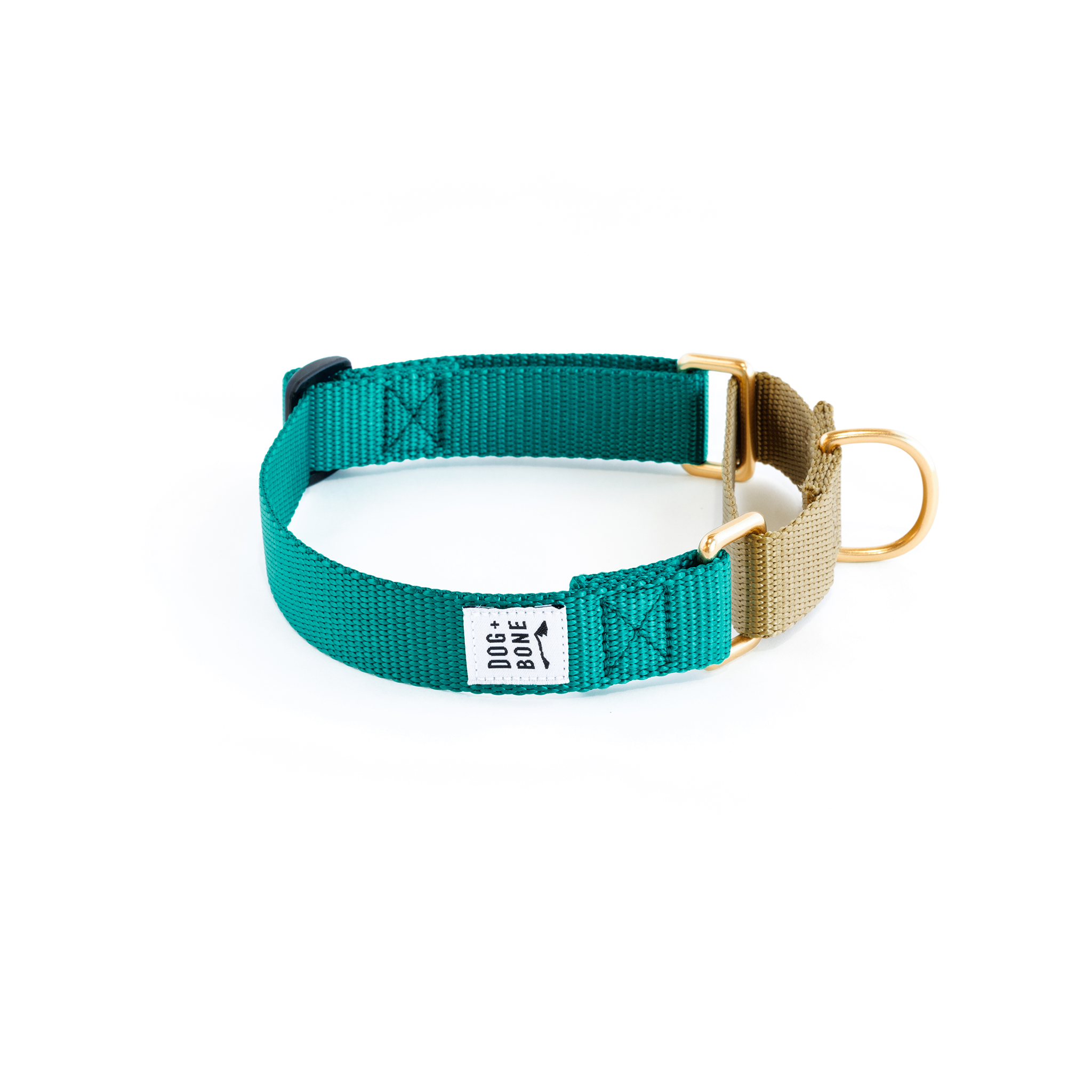 Martingale Collar: Teal & Gold